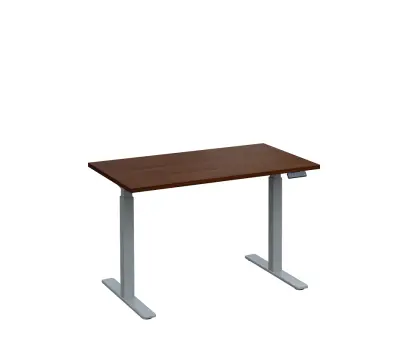 VSS 120/70 výškově stavitelný stůl, podnož stříbrný lak, ořech královský